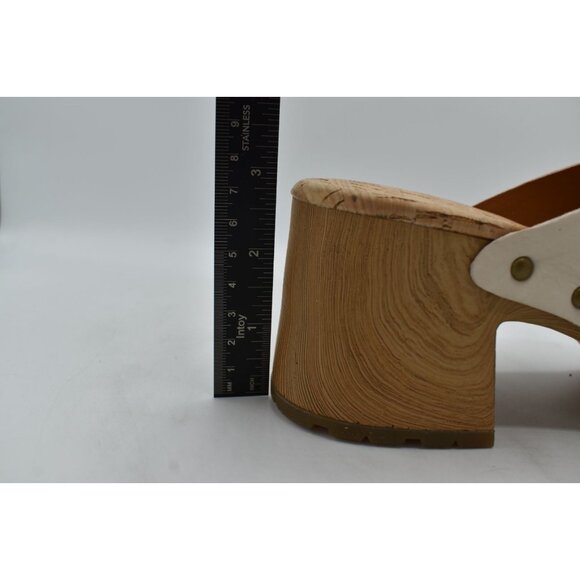 Kork-Ease Womens Size 10 Tatum White Full Grain Leather Heeled Platform Sandals - Picture 8 of 13